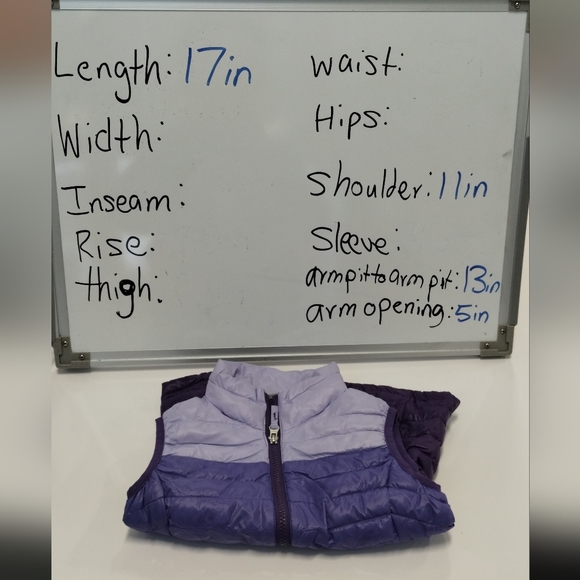 Free Country Ultra Lightweight Power Down Quilted Vest Full Zip Purple XS - Picture 7 of 14